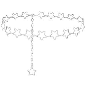 8568 Women's O-ring Chain Body Adjustable Waist (silver